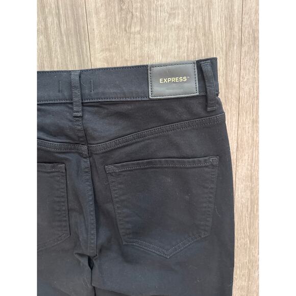 Express Hi Rise Skinny Black Jeans Size 4L - Picture 4 of 9
